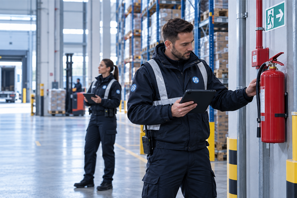 Brandschutz und Brandwache im Logistik- und Lagerbetrieb