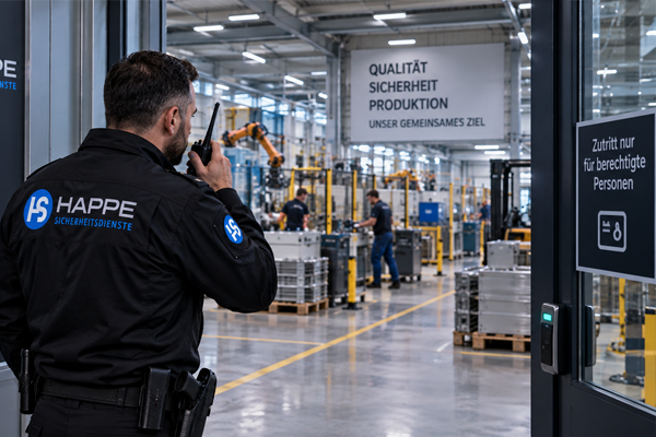 Werkschutz als Objektschutz für Produktionshallen und sensible Bereiche
