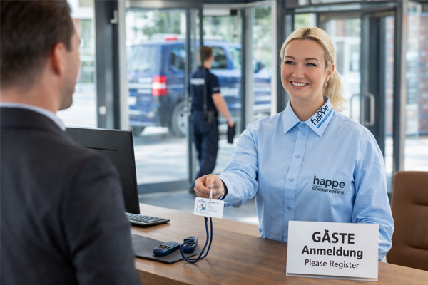 Zutrittskontrolle und Besucherregistrierung